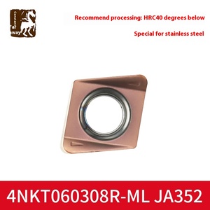 Thức ăn nhanh CNC hai mặt phay cắt 4nkt060308r-ml thép PVD lớp phủ hình vuông hạt thô mở đặt hàng tối thiểu 10PC - Product Image 4