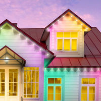 Éclairage de façade architecturale, éclairage paysager, décoration extérieure festive, contrôlé par DMX512, étanche IP68, RGB pour avant-toits