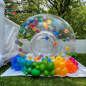 Rumah Gelembung Tiup Modern Diameter 10 kaki dan Terowongan Panjang 6 kaki untuk Balon Pesta, Hiburan, Dijual untuk Komersial - Product Image 5