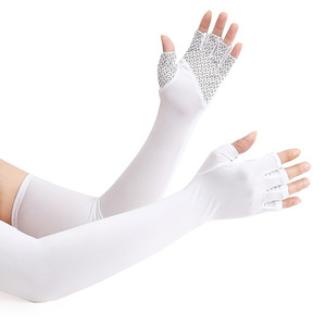 Gants mi-doigts d'extérieur en soie glacée, protection solaire, pour cyclisme et pêche, unisexe adulte, motifs camouflage - Product Image 4