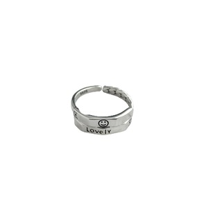 S925 Sterling Silver <b>Ring</b> Smiley Face <b>Open</b> Design Unisex Everyday Wear Jewelry - Product Image 5