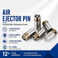 Piston d'éjection pneumatique à prix d'usine, série AJV10 AJV12, en acier inoxydable SUS420, pour moules plastiques et de fonderie sous pression
