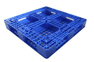 Промышленный лоток для тяжелых условий работы RFID, настраиваемый 4-сторонний односторонний Epal, Европейский пластиковый поддон для хранения еды, шесть полозьев - Product Image 3