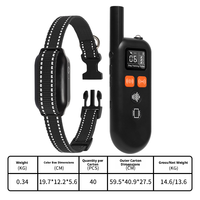 Collier de dressage pour chien Emote, étanche IPX7, ultrasonique, avec bip et vibration, rechargeable, en nylon réfléchissant