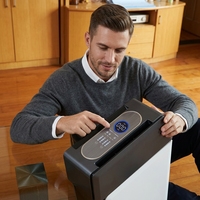 Système RO sans réservoir en plastique à 4 étapes haute capacité, filtre à eau électrique numérique compact de 10 pouces, éléments standard pour usage domestique