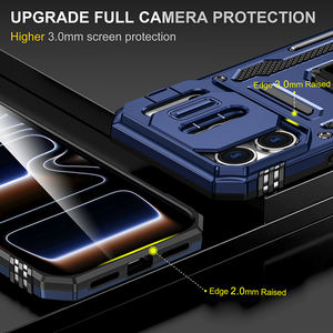 เคส iPhone 14 Pro ทนทานต่อการใช้งาน พร้อมที่ยึดในรถ  ฝาหลังแบบ Eco-Cover  พร้อมที่จับแบบวงแหวน  ฝาเลื่อนป้องกันเลนส์  4 ช่องลม  สินค้าจากโรงงานโดยตรง  ซื้อจำนวนมากได้ - Product Image 3