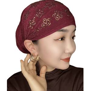 Muslim women's acrylic twisted chemo cancer headscarf, scarf, <b>neck</b> <b>warmer</b>, Indian cap, beanie, breathable and eco-friendly - Product Image 5