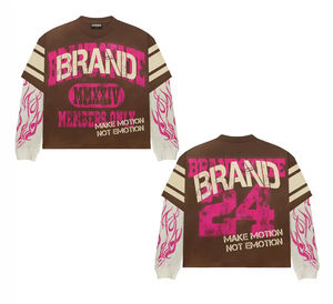 Sweat à capuche unisexe grande taille pour homme, tricoté respirant de haute qualité, avec impression personnalisée sur le devant, style streetwear oversize - Product Image 3