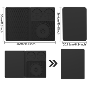 Food Grade Silicone Bar Counter Mat Multi-Functional Foldable Silicone Dish Dry Pad Kitchen Countertop Mat Cutting <strong>Board</strong> - Product Image 2