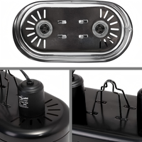 Reptizoo Usine En Gros En Alliage D'aluminium Uva Uvb Double Réflecteur Reptile Lampe Dômes