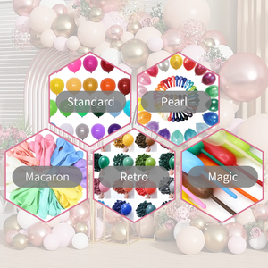 Palloncini in Lattice Cromati All'Ingrosso per Decorazioni di Feste di Compleanno, Spessi <span class=keywords><strong>e</strong></span> Metallizzati Oro, Argento <span class=keywords><strong>e</strong></span> Champagne, Palloncino in Lattice Cromato da 12 Pollici - Product Image 6