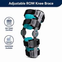 Attelle de genou ROM personnalisable, articulée et réglable, immobilisateur orthopédique pour rééducation, soutien du genou pour la polyarthrose