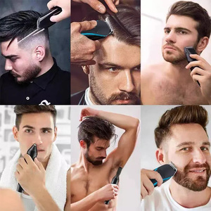 Kit de <span class=keywords><strong>tondeuse</strong></span> à cheveux multifonction 6 en 1 <span class=keywords><strong>Tondeuse</strong></span> à cheveux USB rechargeable <span class=keywords><strong>Tondeuse</strong></span> à barbe visage et corps - Product Image 4