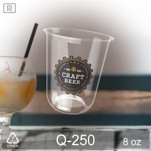 Gobelet à paroi simple en PLA biodégradable et compostable pour boissons froides, matériau écologique, design imprimé, différentes tailles 180 ml-700 ml - Product Image 3