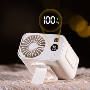 <span class=keywords><strong>2025</strong></span> Xách Tay Cầm Tay Mini Pocket Fan One-Touch Điều Khiển Thông Minh Hiển Thị Kỹ Thuật Số Mặc USB Powered Năm Tốc độ Không Cánh - Product Image 2