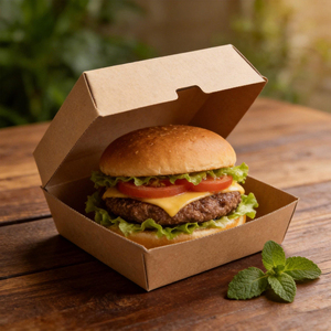 Customized Fast Food Packaging <b>Boxes</b> Disposable Packaging Hamburger <b>Container</b> <b>Boxes</b> - Product Image 1