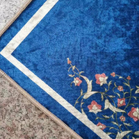 Tapis de prière musulman en velours antidérapant bon marché tapis de prière rembourré avec boîte à cadeaux