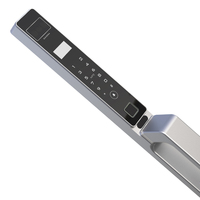Cerradura Inteligente para Puerta con Reconocimiento Facial y Huella Dactilar TUYA, Bisel Estrecho, Cerradura de Aluminio con Código para Teléfono Celular, Cerradura Automática para Puerta