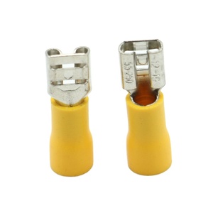 2.8/4.8/6.3mm pirinç yalıtımlı halka maça terminali otomotiv teli sıkma konektörü (22-16 AWG) - Product Image 1