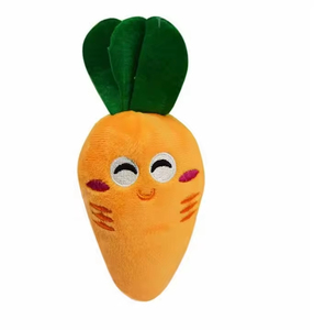 Kinghon Durable Carrot-Shaped Squeaky Dog Chew Toy Interactive <b>Plush</b> Stuffed Pet Toy Squeak-Sounding Dog Chew Toy - Product Image 4