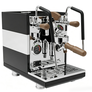 Cafetera Espresso de Doble Caldera de Acero Inoxidable, Compatible con Francés/Español, 12 Bares, 1.5L, Uso Doméstico y Hotelero - Product Image 1