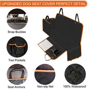 Tapis de <span class=keywords><strong>voiture</strong></span> pour <span class=keywords><strong>chien</strong></span> de voyage moderne de haute qualité, antidérapant, surface facile à nettoyer, <span class=keywords><strong>protection</strong></span> des sièges arrière/du <span class=keywords><strong>coffre</strong></span> pour les chiens de grande race - Toutes saisons - Product Image 5