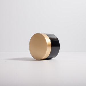 Trong Kho 100 Ml 3.3Oz Pet Nhựa Sang Trọng Container Mắt Màu Đen Mặt Kem Jar 100G Kem Dưỡng Da Bơ Lọ Với Vàng Nắp - Product Image 2