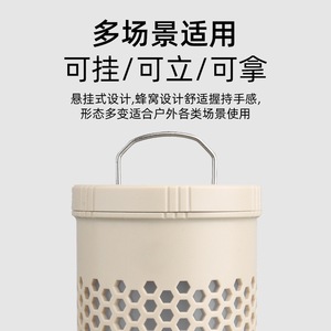 Lámpara portátil para acampar, recargable con LED y batería de larga duración para uso en exteriores - Product Image 5