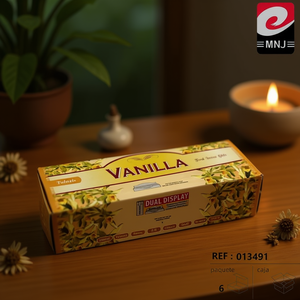 Bastoncini d'Incenso Tulasi Vaniglia Floreale, Confezione Doppia da 6 Unità, Aromatici Indiani Profumati al Bambù per Tutte le Stagioni - Product Image 2