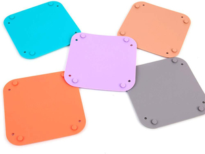 Folding Game Bits Bowl Silicone Tray <b>Set</b> of 5 Colors, Multi-function - Product Image 5