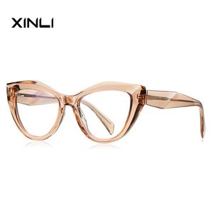 XINLI2166 Classic Cat Eye Optical <b>Glasses</b> for Women Large Frame Red with TR90 Material for <b>Reading</b> and Computer Use - Product Image 6
