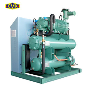 เครื่องทำน้ำเย็นสำหรับอุตสาหกรรม125HP ระบบทำความเย็นอุปกรณ์ระบายความร้อนด้วยน้ำแบบสกรูเครื่องทำน้ำเย็นพร้อมคอนเดนเซอร์เปลือกและท่อ - Product Image 4