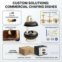 Plat de service chauffant de luxe pour la restauration, fournitures hôtelières, fournisseur en gros pour lieux événementiels, commande en gros, usage commercial pour projets hôteliers