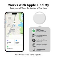 Traceur intelligent Bluetooth pour animaux de compagnie, localisateur d'objets compatible avec l'application Find My pour clés, bagages et chats