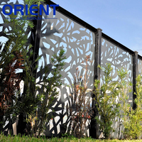 Revêtement en aluminium pour façade Panneau mural de séparation Écrans de jardin décoratifs en métal Panneaux d'écran découpés au laser pour l'extérieur