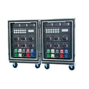 Kotak catu listrik standar US 3 fase 208V distribusi daya socapex 19 core