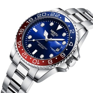 Relojes de Cuarzo para Hombre con Logotipo Personalizable, Bajo MOQ, Diseño Clásico, Correa de Acero Inoxidable de Lujo, Cristal de Zafiro - Product Image 1