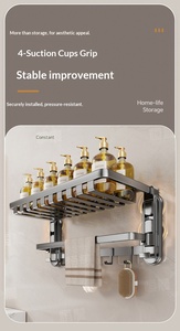 Portasciugamani Pieghevole in Acciaio al Carbonio Personalizzato OEM con Ganci e Quattro Ventose, Speciale <span class=keywords><strong>Porta</strong></span> <span class=keywords><strong>Asciugamani</strong></span> da Bagno - Product Image 5