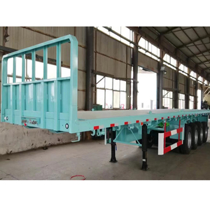 Remolque de plataforma de contenedores de 20 pies Remolque de plataforma alta y baja Remolque de chasis de contenedores Remolque de 40 pies - Product Image 3