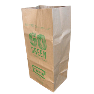 <span class=keywords><strong>Sac</strong></span> en papier Feuilles <span class=keywords><strong>Compost</strong></span> Sacs en papier kraft pour feuilles Emballage de pelouse Sacs pour mauvaises herbes 110L 30 Gallon - Product Image 2
