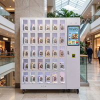 Distributeur Automatique de Jouets Tendance à Revenus Passifs 24/7 avec Verrou Antivol et 30 Compartiments – Distributeur Automatique Type Casier