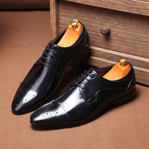 Zapatos de cuero genuino para hombre de alta calidad, personalizados, casuales, suaves y cómodos para caminar al aire libre, elegantes. - Product Image 5