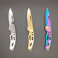 Couteau de poche pliable en acier inoxydable pour la chasse en plein air, personnalisable, compatible OEM, portable