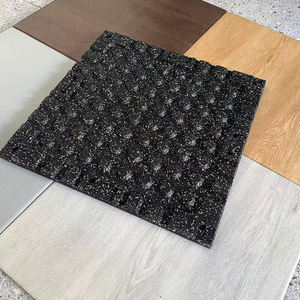 냄새 없는 우드 그레인 고무 헬스장 매트 바닥재 및 체육관 바닥 고무 타일 - Product Image 2
