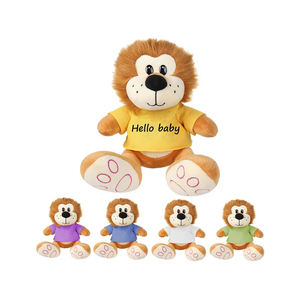 Peluche Personalizado de León de Zoológico de Dibujos Animados, Regalos de Peluche, Juguete de Peluche de León Acogedor con Crin Esponjosa - Product Image 1