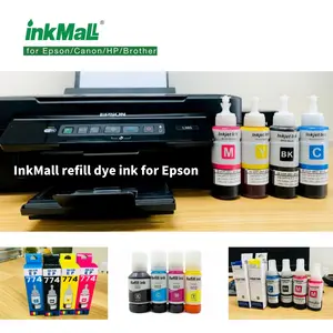 InkMall गर्म बिक्री 664/774 Epson के लिए पर्यावरण जलीय स्याही टैंक के लिए प्रिंटर L120 L110 L1800 L850 L810 L656 L805 L575 l475 L375 L380 L395