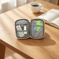 Boîte EVA de marque taïwanaise, couleur personnalisée, étui rigide en nylon, fermeture à glissière, design simple et portable, accessoires de voyage, médical