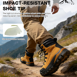 Scarpe da Trekking Unisex Impermeabili in Pelle Scamosciata PU, Antiscivolo, Ammortizzanti, per Tutte le Stagioni - Product Image 5