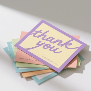Tarjetas de Felicitación Empresariales Impresas a Todo Color, Tarjetas de Agradecimiento Ecológicas en Papel, Impresión Offset en Papel de Arte - Product Image 2