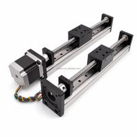 Module de guidage linéaire à vis à billes, actionneur de positionnement linéaire CNC motorisé avec moteur pas à pas et chariot coulissant en aluminium